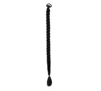 Synthetic Long Straight Twist Braid Hair Extensions With Rubber Band Female Boxing Braided Hairpiece for Hot Girl Hip Hop(100cm-2)