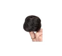 Synthetic Messy Dount Hair Buns Chignon With Elastic for Women Elegant or Chic Look(Brown black)