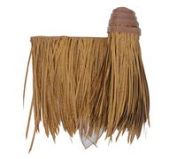 Synthetic Palm Thatch Roofing Tiles Roll, Artificial Thatch Roof Flame Retardant Tiki Bar Huts Thatch Roofing Panels Umbrella Cover Garden Tropical(Yellow d,0.5x30m/1.64X98.4ft)
