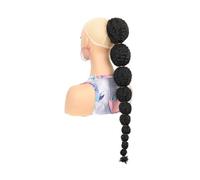 Synthetic Ponytail Hair Extension for Black Women Lantern Bubble Drawstring False Pigtail Afro Puff Kinky Horse Tail Hairpiece for Daily Use(24inch)