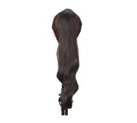 Synthetic Ponytail Hair Extensions Flexible Wrap Around False Tail Natural Wavy Pony Tail Hairpiece(4)