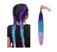 Synthetic Ponytail Wig Extension with Color Boxing Braid and Rubber Band(C26)