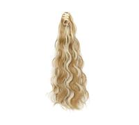 Synthetic Ponytails 20 Inch Claw Ponytail Extension Hair Pony Tails Extensions Long Wavy Bouncy Curls Multi Color Brown(Color 3)