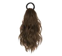 Synthetic Ponytails Hair Extension with Band, Long Curly Wavy Layered Ponytail, for Daily Party Use(Light Brown)