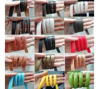 Synthetic Rattan Weaving Material Flat Wicker Repair Kit 60m PE Faux Rattan 1pc(Brown-Black)