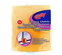 Synthetic shammy leather perforated for Car Glasses 2 pieces 36 x 38 cm