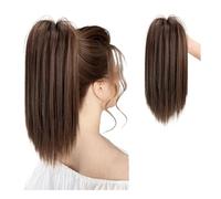 Synthetic Short Straight Claw Clip Ponytail Hair Extensions Heat Resistant Type Ponytail Hair Extensions(8-30C)