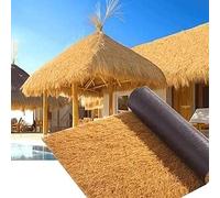 Synthetic Thatch Grass Roof, Artificial Thatch Roof Roll PE Waterproof Fire-Resistant 0.5m x Multiple Lengths(1 * 3m(3.2 * 9.8ft))