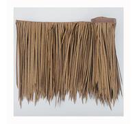 Synthetic Thatch Grass Roof, Artificial Thatch Roof Yellow Artificial Straw Roll for Tiki Bar Hut Patio, Party Thatch Roofing Decorations(Yellow c,0.5x4m)