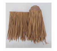 Synthetic Thatch Grass Roof, Artificial Thatch Roof Yellow Artificial Straw Roll for Tiki Bar Hut, Patio, Party, Palapa Thatch Roofing Decorations(Yellow f,0.5x15m)