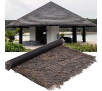 Synthetic Thatch Grass Roof for Tiki Bar Decor,Fireproof Mexican Palapa Thatch Roofing Party Decor,Artificial Thatch Roofing For Garden,Artificial Straw Thatch DIY Crafts(Size:0.5*3m(1.6*9.8ft))