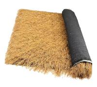 Synthetic Thatch Grass Roof For Tiki Bar, Tiki Hut Thatch Roofing, Artificial Straw Hay Material For Tiki Bar Decorations, Fireproof Mexican Grass Tropical Party Decorations, Western(Size:1.64x16.4ft)