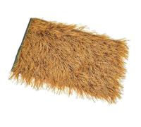 Synthetic Thatch Grass Roof for Tiki HutFireproof Artificial Straw Thatch Roll Mexican Palm Roof Decorations for Garden Patio and Fence (1x1m / 39.4"x39.4")