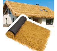 Synthetic Thatch Grass Roof Roll - Durable Palm Thatch for Tiki Huts, Garden Fences, Duck Blinds, and Patios - Weather Resistant and Easy to Install