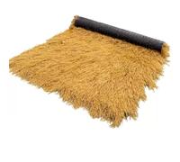 Synthetic Thatch Roll for Tiki Bars UV Resistant Thatched Straw Roof for Gardens Beach Parties and Patios - Perfect for Tiki Huts and Gazebos (Size: 10M)
