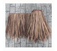 Synthetic Thatch Rolls Tiki Grass Roof Artificial Mexican Palm Thatch Runner, Weatherproof So Have 10 Year Life,for Tiki Bar Garden Patio Gazebos Wall(Yellow e,0.5x4m/1.64X13.1ft)