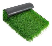 Synthetic Thatch Roof,Artificial Thatch Roofing - Fireproof Synthetic Straw for Huts, Mexican Palm Thatch Rolls, Green Grass Roof Decor (1x10m - 39.4x393.7in)