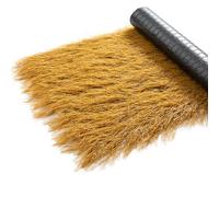 Synthetic Thatch Roof Roll, 1x10m Artificial Grass Thatch for Garden, Mexican Straw Decoration for Fencing, Durable Outdoor Faux Thatch Mat - Easy Install