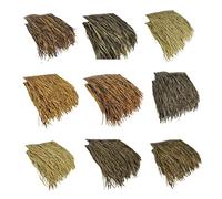 Synthetic Thatch Roof Tiles30 PiecesFlame Retardant Plastic St Simulat Thatch for Tiki Bar Outdoor Decor 47x50cm Palm Leaf Design St Yellow