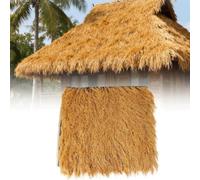 Synthetic Thatch Roofing Roll UV Resistant Mexican Style Palm Roof Roll | Artificial Thatch Roofing Tiki Hut Grass Roof For Duck Blind Patio Decor Poolside Landscaping(1x5m)