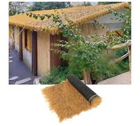 Synthetic Thatch Roofing Rolls, Artificial Straw Thatch Roof Fire Resistant Multiple Sizes(3.3X3.3FT(1X1meter))