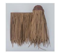 Synthetic Tiki Thatch Roll Mexican Palm Thatch Runner Waterproof So Have 10 Year Life,Thatch Roofing for Tiki Bar Garden Patio Gazebos Wall Decoration(Yellow b,0.5x20m/1.64X65.6ft)