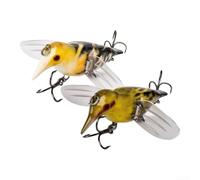 Synthetic Topwater Buzzbait 8cm Realistic Pattern | Floating design, for kingfisher profile, for surface feeding, for bass pike snakehead, easy cast