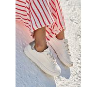 Synthetic Trainers with Laces, for Girls printed white