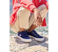 Synthetic trainers with touch 'n' close fastening for children navy blue