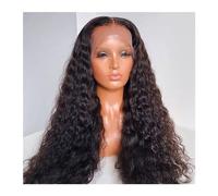 Synthetic Wig 26inch 180density New Lace Front Wigs Kinky Curly Synthetic Deep Water Wave For Black Women Pre Plucked With Baby Hair Cosplay Wig