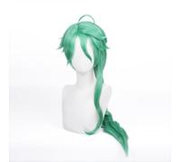 synthetic wig blonde wigs for women Green Long Hair Wig Anime Wavy Hair Costume Wig with Bangs Braid