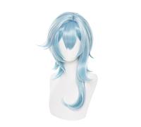 synthetic wig blonde wigs for women Little Blue Short Hair Wig Anime Straight Hair Costume Wig with Bangs