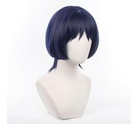 synthetic wig blonde wigs for women Purple Short Hair Wig Anime Straight Hair Costume Wig with Bangs