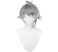 synthetic wig blonde wigs for women Silver Short Hair Wig Anime Straight Hair Costume Wig with Bangs