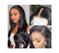 Synthetic Wig Body Wave Lace Front Wig 14-40inch Long Indian Human Hair Wigs PrePlucked 13x6 HD Transparent Lace Frontal Wig for Black Women Cosplay Wig(Color:13X6 HD lace wig 180 density,Size:36inch)