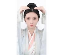 Synthetic Wig Chinese Ancient Hanfu Headdress Hair Bun Ancient Chinese Women Cosplay Wigs Accessories
