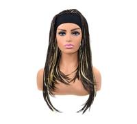 Synthetic Wig Female Headband Wigs for Women Gray Black Braided Wig Braid African Good Quality Headband Wig(8T26)