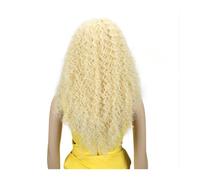 Synthetic Wig Heat Resistant Fiber Wigs For Black Women Hair 26"Inch Synthetic Lace Wig For Black Wig African American Long Kinky Curly Cosplay Wig(Color:613)