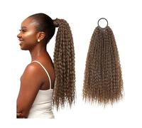 Synthetic wig Long curly hair explosive head corn whisker ponytail for women(#6)
