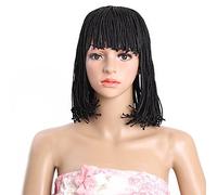 Synthetic Wig Medium Brown Natural Black 100% kanekalon hair Natural Wigs Costume Wig