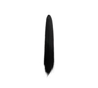 Synthetic Wig Ponytail Clip Extra Long Temperament Ultra Light and High Ponytail Straight Hair(Brown Black)