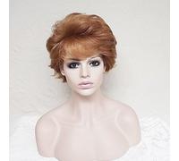 Synthetic Wig Short Curly Medium Auburn With Bangs Natural Wigs Party Wig Costume Wig
