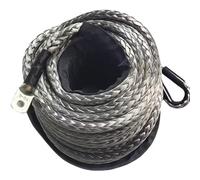 Synthetic Winch Rope for ry Anodized Polished Cable Protective Sve Long Length 10mm x 30m Ideal for Logging and Towing Applicats