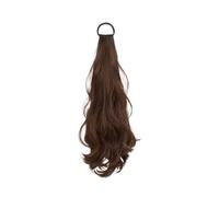 Synthetic Women's Rubber Band Ponytail Big Wavy Hair Simulation Hair Natural Temperament Ponytail(Light Brown)