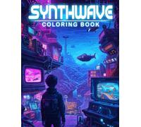 Synthwave Coloring Book: Journey Through the Glowing Neon Nights of Retrowave Coloring Pages Retro-Futuristic World Aesthetic Designs for Teens, Adults Fun and Relaxation
