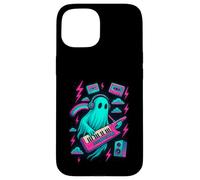 Synthwave Ghost Keytar Musician Retro Vaporwave Music Case for iPhone 15