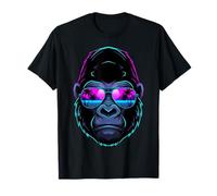Synthwave Gorilla Retro 80s Vaporwave Ape T-Shirt