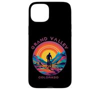 Synthwave Grand Valley Colorado Mountain Biking Retro Cycle Case for iPhone 15 Plus