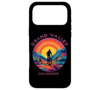 Synthwave Grand Valley Colorado Mountain Biking Retro Cycle Case for iPhone 17 Pro Max