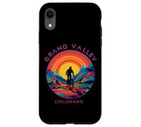 Synthwave Grand Valley Colorado Mountain Biking Retro Cycle Case for iPhone XR